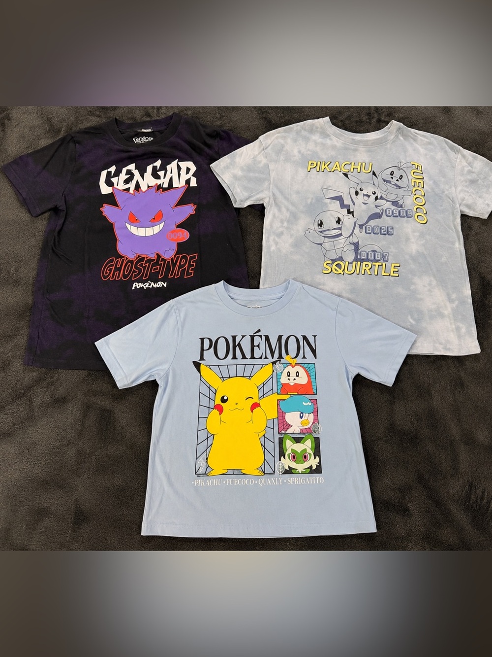 Set of Pokémon Graphic Tees